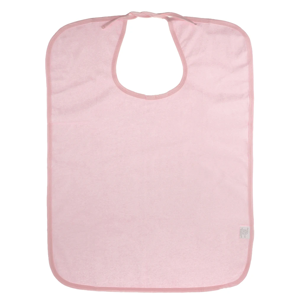 2pcs Seniors Elderly Adult Disability Bib Mealtime Cloth Protector Aid Apron,Adult Mealtime Waterproof Bib