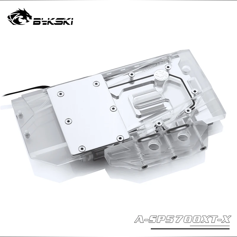 Bykski Full Cover GPU Water Cooling RGB Block for Sapphire Pulse RX 5700XT / MSI EVOKE MECH A-SP5700XT-X