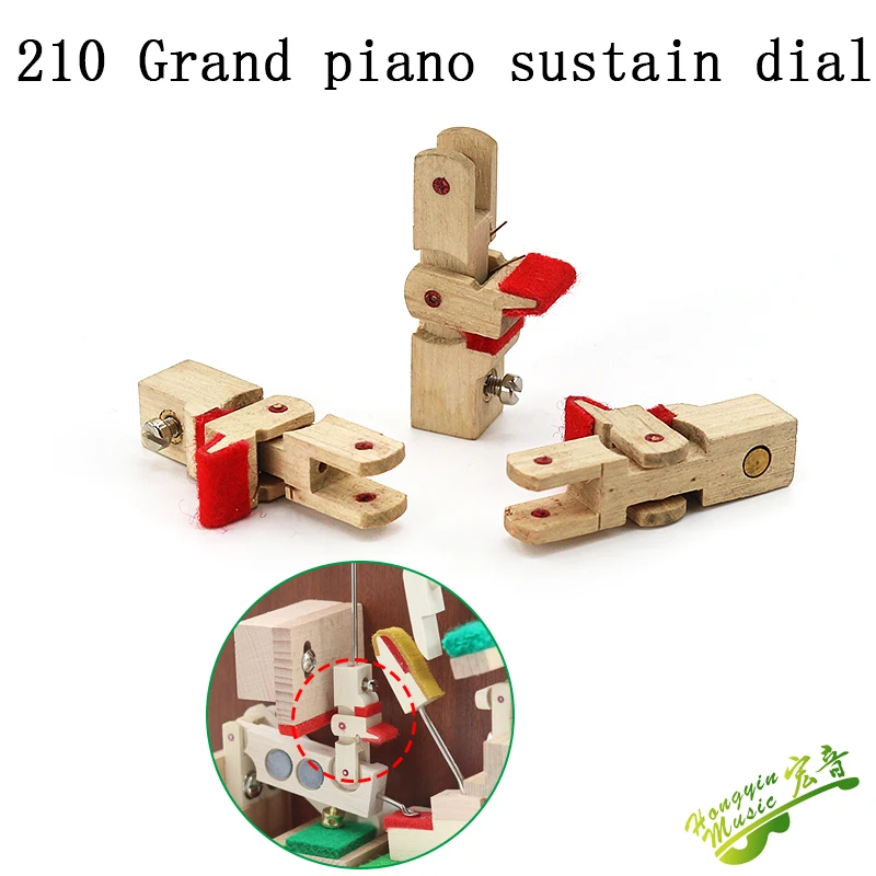 Herramientas de reparación de afinación de Piano, sintonizador de piano delta, cabeza de dial, piezas de repuesto de madera, 210