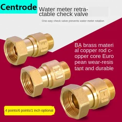 Válvula de retención horizontal de latón para el hogar, conector vertical antiralentí, 1 pulgada, 1 pulgada, 3 pulgadas, 4 pulgadas