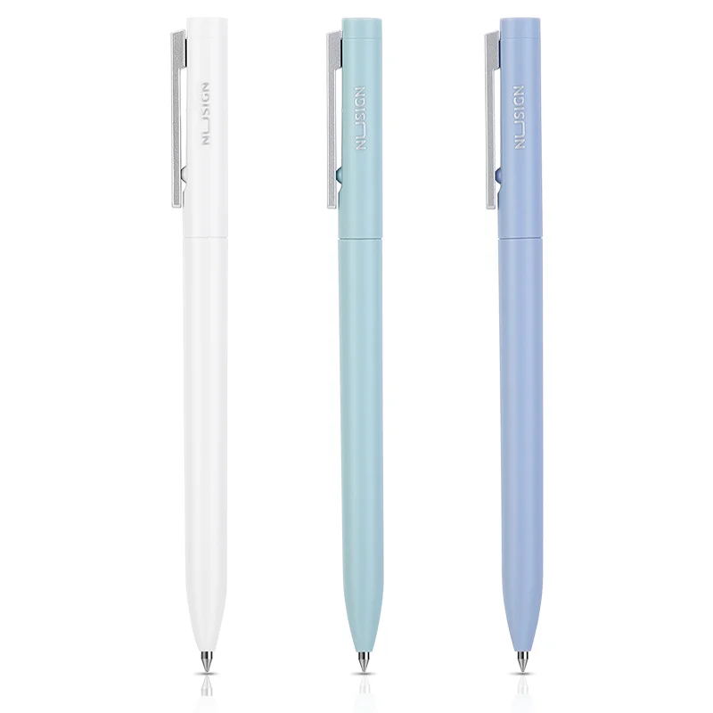 Bolígrafo de Gel YouPin Nusign con recambios para bolígrafo de Gel Xiaomi, bolígrafo Deli colorido de 0,5 MM, tinta azul/negra/roja para la escuela y la Oficina