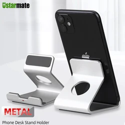 Metal Aluminum Simple Phone Holder Smartphone Stand Non-folded Cellphone Support Stand for iPhone Samsung Xiaomi Huawei Tablet