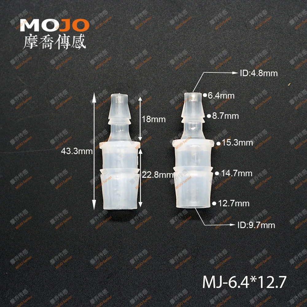 

2020 Free shipping MJ-S6.4X12.7(10pcs/lots) PP Reducing Straght type barbed water fitting connectors