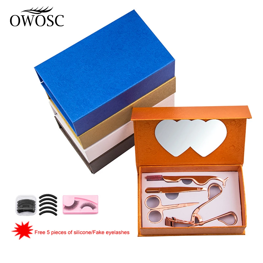 OWOSC False Eyelash Tweezers Eyelash Applicator Eyelash Extension Curler Nipper Auxiliary Clip Clamp Beauty Makeup Forceps Tools