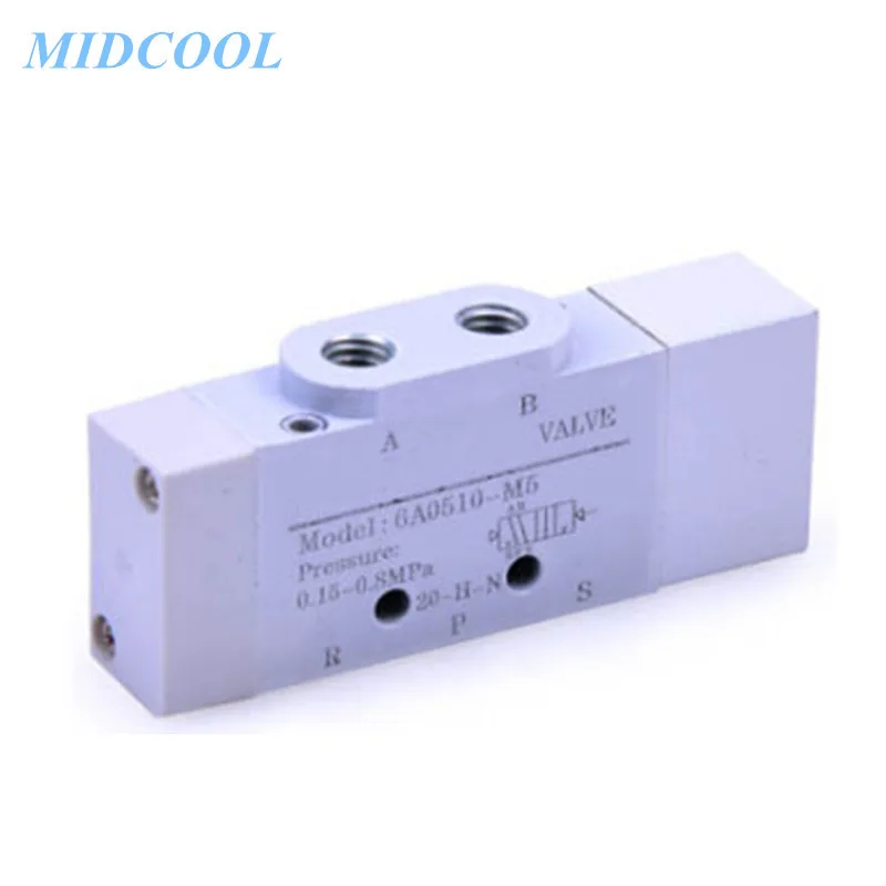 Air Valve Pneumatic 6A Series (5/2 way,5/3 way) 6A110 6A120 6A130 Single / Double Air Control