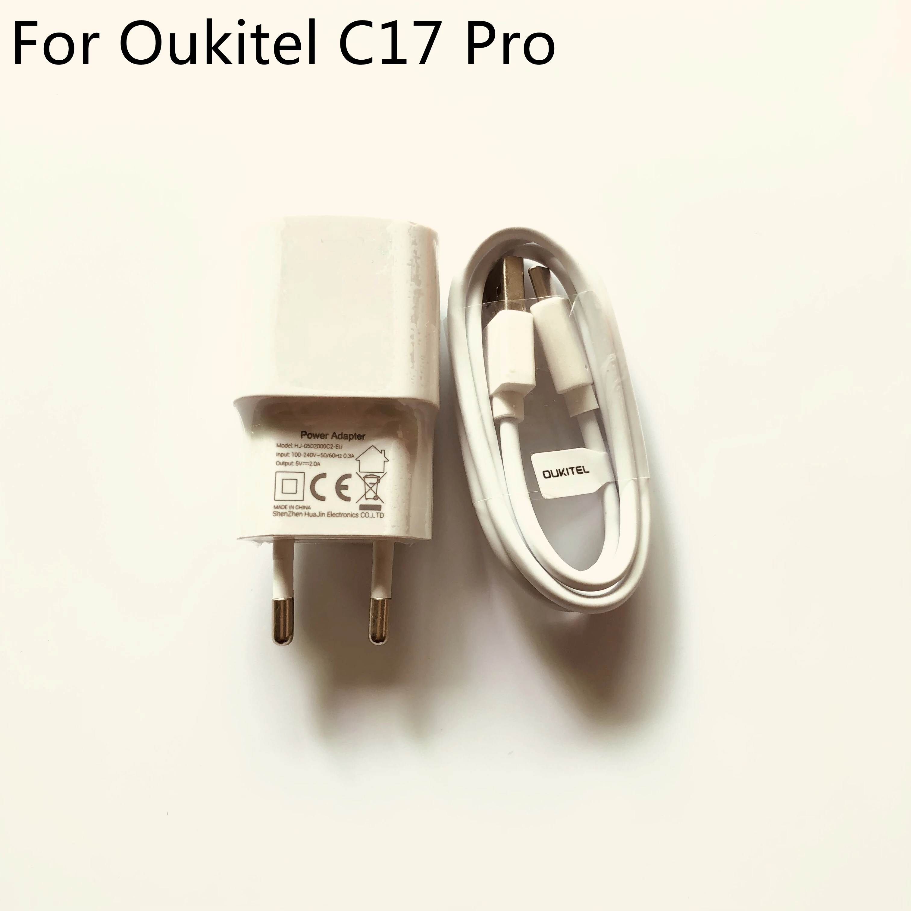 

OUKITEL C17 Pro New Travel Charger + Type-C Cable For OUKITEL C17 Pro MTK6763 Octa Core 6.35" 1560x720 Smartphone