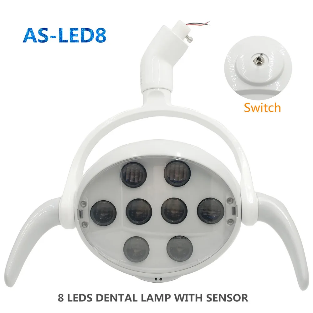 new Dental Operating Oral Lamp LED light For Dental Chair Unit 8 leds high power