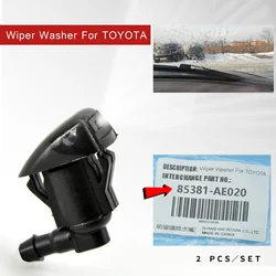 2Pcs/set Car Front Windshield Water Spray Wiper 85381-AE020 For Toyota E120 Corolla Camry Sienna Avensis corsa XV30 Accessories