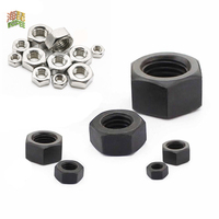 Black Grade 8.8 or 304 steel DIN934 Hex Hexagon Nut for M1.2 M1.4 M1.6 M2 M2.5 M3 M4 M5 M6 M8 M10 M12 M14 M16 M20 M24 Screw bolt