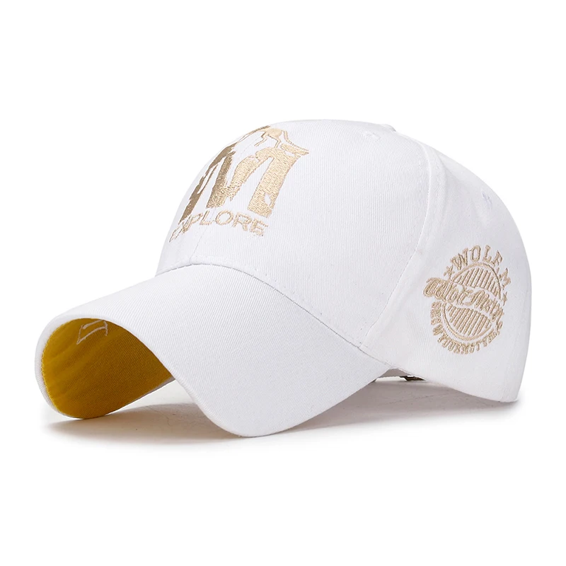 D&T 2021 New Fashion Baseball Cap Men Women Unisex Cotton Material Trend M Embroidery Logo Adjustable Sun Protection Hat Cap