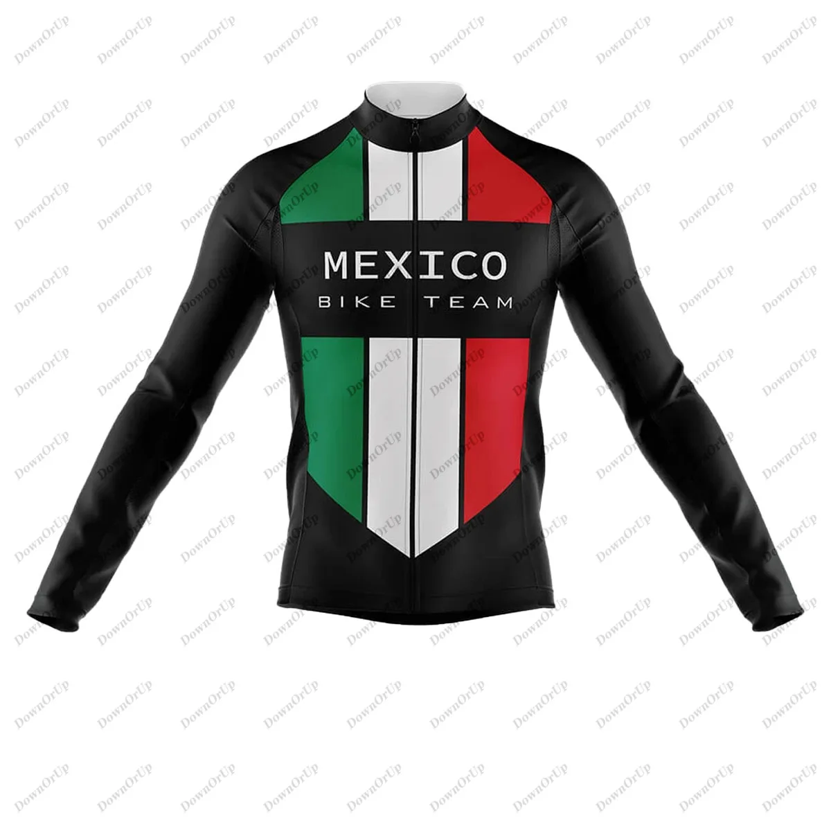 Mexico Men\'s Long Sleeve BIke Cycling Jersey Worn in Three Seasons Professional Cycling Clothing Maillot Ciclismo Hombre