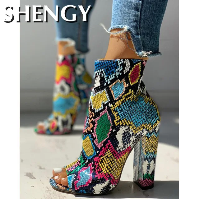 Nightclub Serpentine High Heels Spring Women Fashion High Heels 10cm Heels Platform Sandals Party Wedding Shoes Sandalias 2022