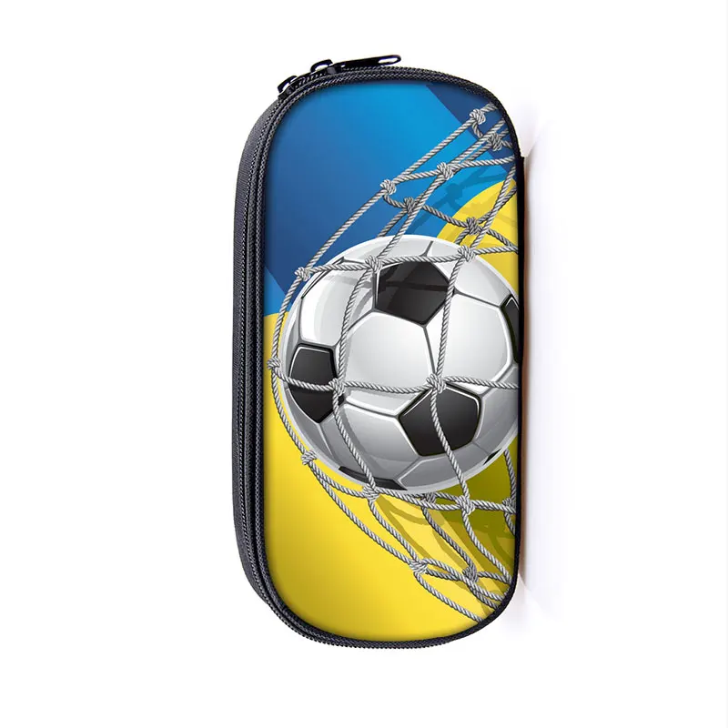Cool Soccerly / Footbally Print Pencil Bag woman Cosmetic Cases Boys School Bags Kids Pencil Box Case Children Stationary Bags
