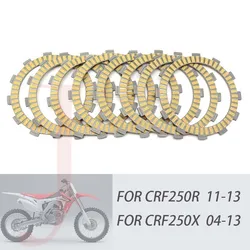 Motorcycle Friction Clutch Plates Disc For HONDA CRF250X CRF 250X 04-15 CRF250R CRF 250R 2005 2009 2010 2011 2012 2013 2014 2015