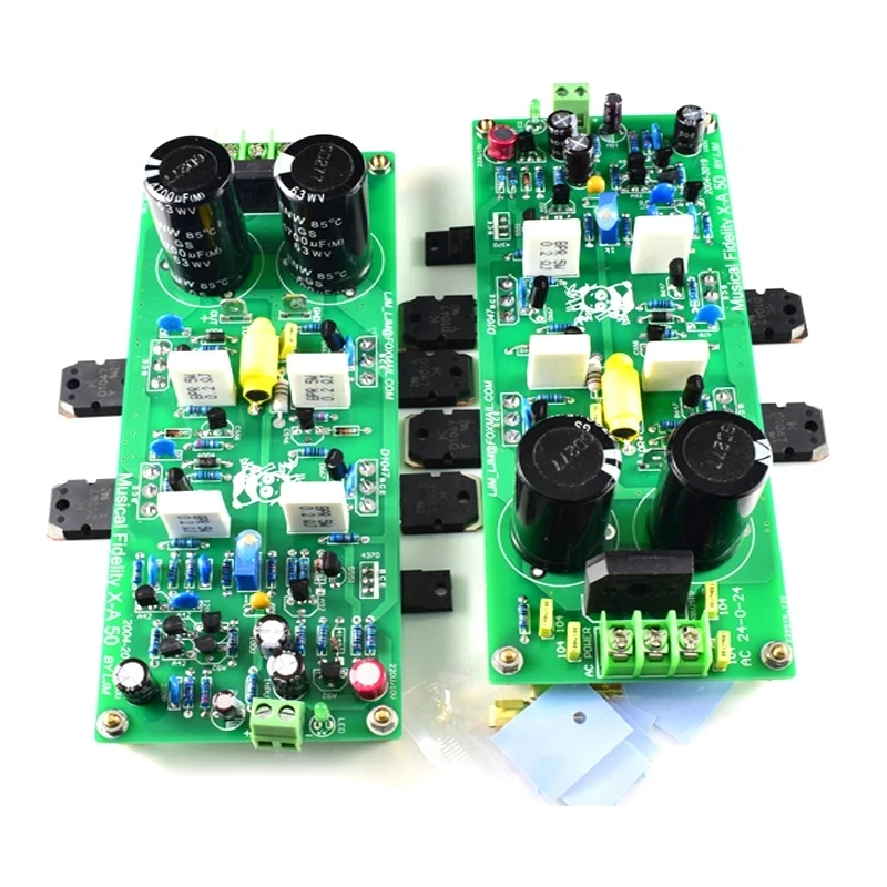 

2PCS Direct Engraving X50 UK Classic Power Amplifier Original CLONE Finished Board