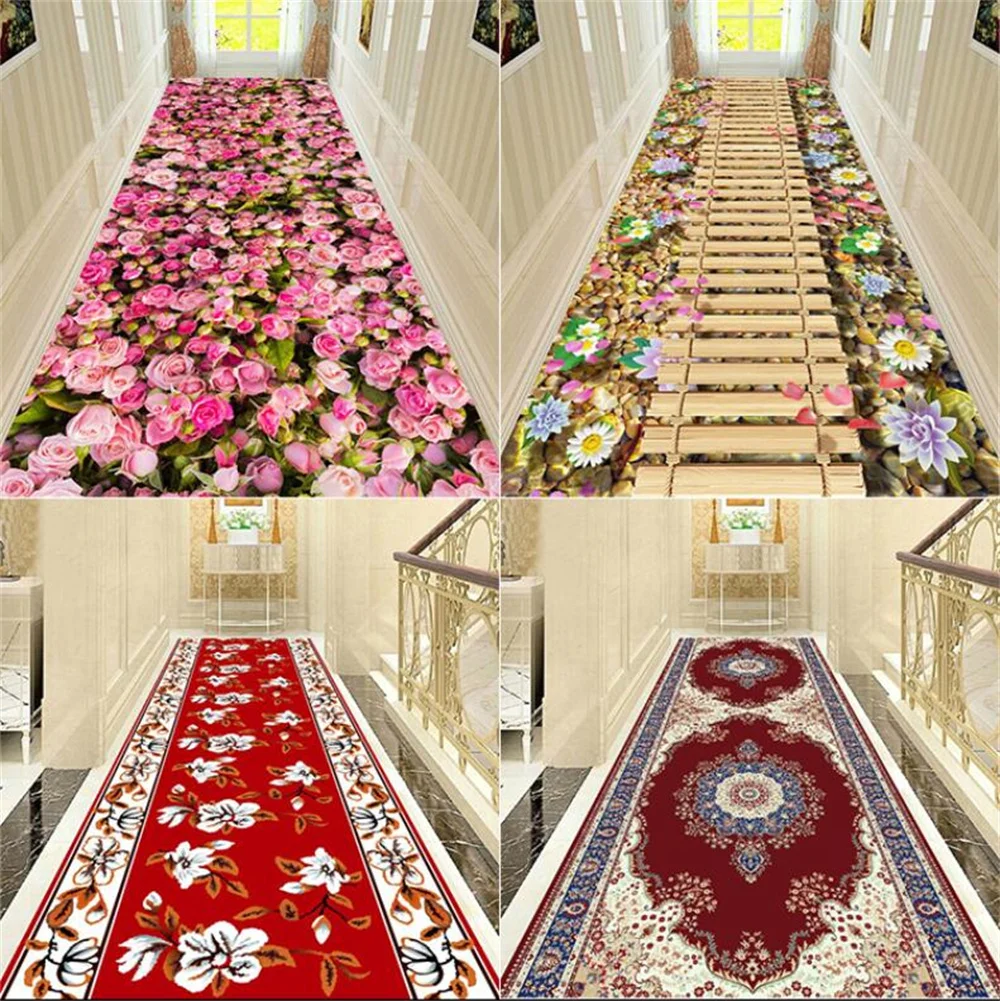 100cm*200cm New 3D Printing Hallway Carpets, Bedroom Living Room Tea Table Rugs, Kitchen Bathroom Antiskid Mats Antiskid tapis