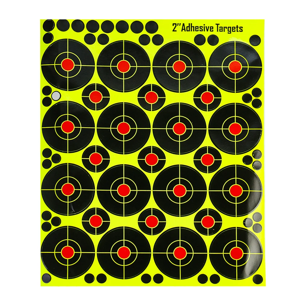 80pcs/5sheets Targets Paper Splatter Florescent Target Sticker for Rifle Pistol Hunting Archery Arrow Training Shoot Accessories