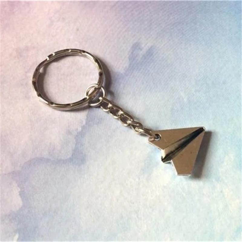 Paper Plane Keychain, Paper Plane Keyring, Paper Plane Jewellery, Handmade Keyring, Travel Keyring, Plane Key Chain Dropshipping