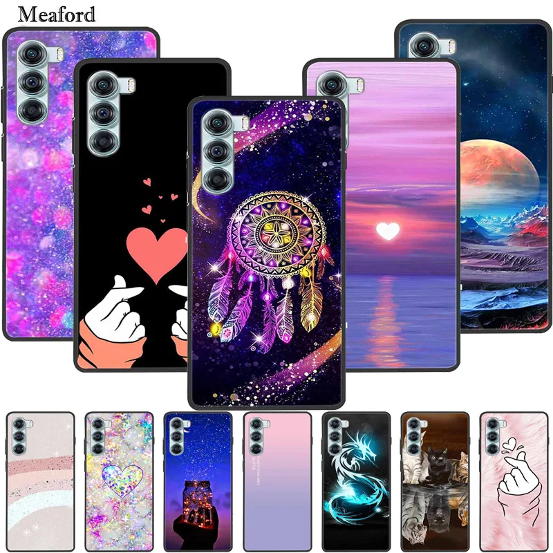 Case For Moto Edge S30 Fashion Soft Silicone Phone Back Cover For Motorola Moto Edge S30 Coque TPU Cartoon Bumper Funda Shell