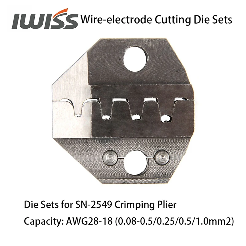 IWISS Wire-electrode Cutting Die Sets for SN-2549/SN-48B/SN-28B/SN-05B/SN-2546B/SN-58B Crimping Plier Hand Crimper Tools