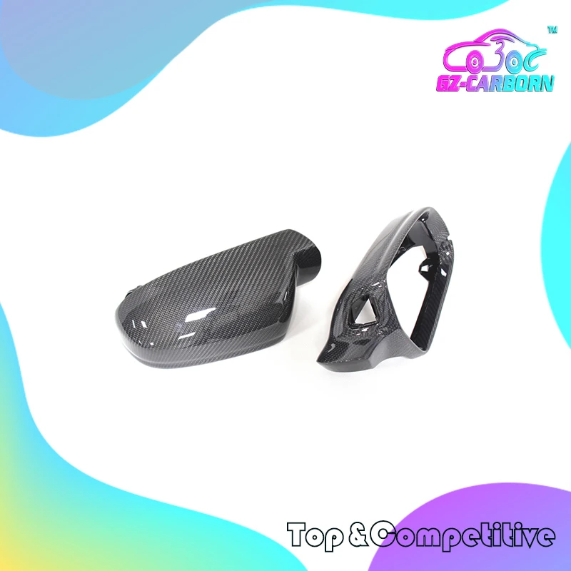 13-16 Rear View Side Mirror For Audi A4 B8.5 A3 A4L A5 S5 RS3 RS4 RS5 Add On/Replace Real Carbon Fiber With/No Lane Assist Hole