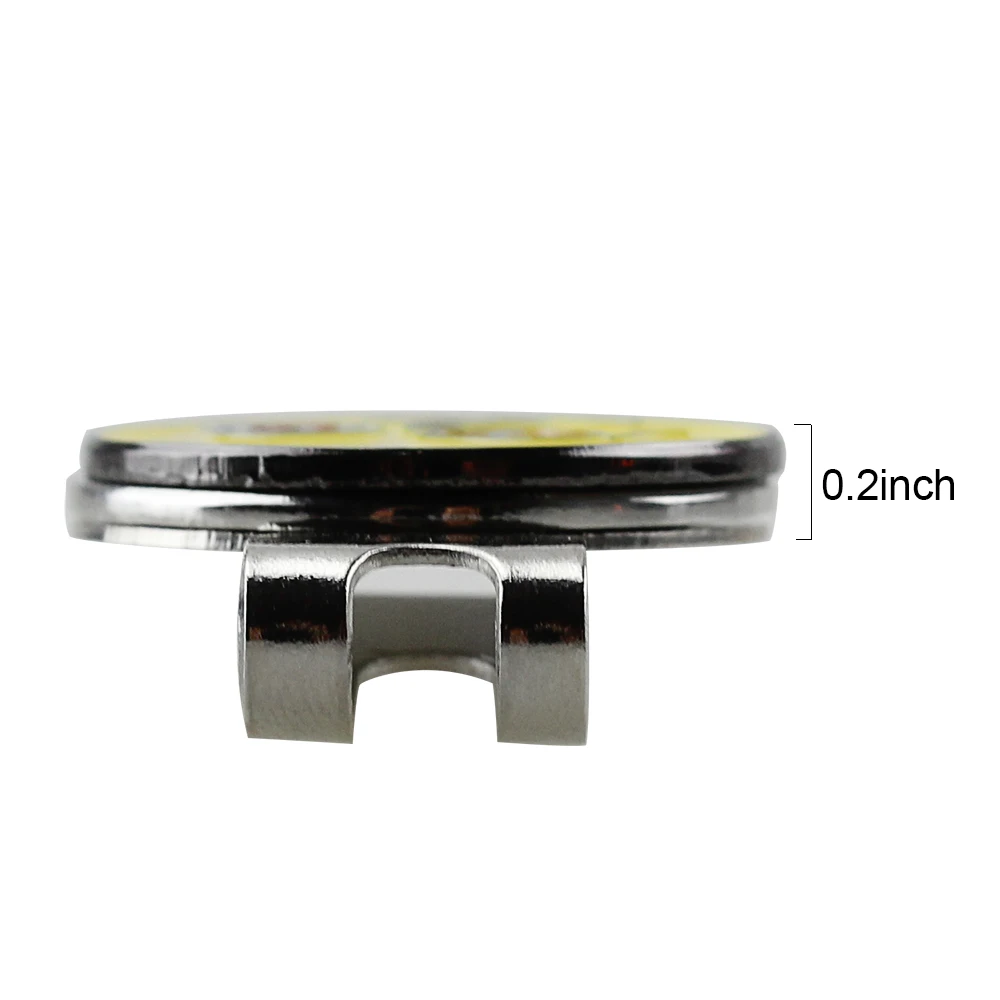 1 pieza personalizado marcador bola de golf iman sombrero pelotas de golf Clip magnetico accesorios