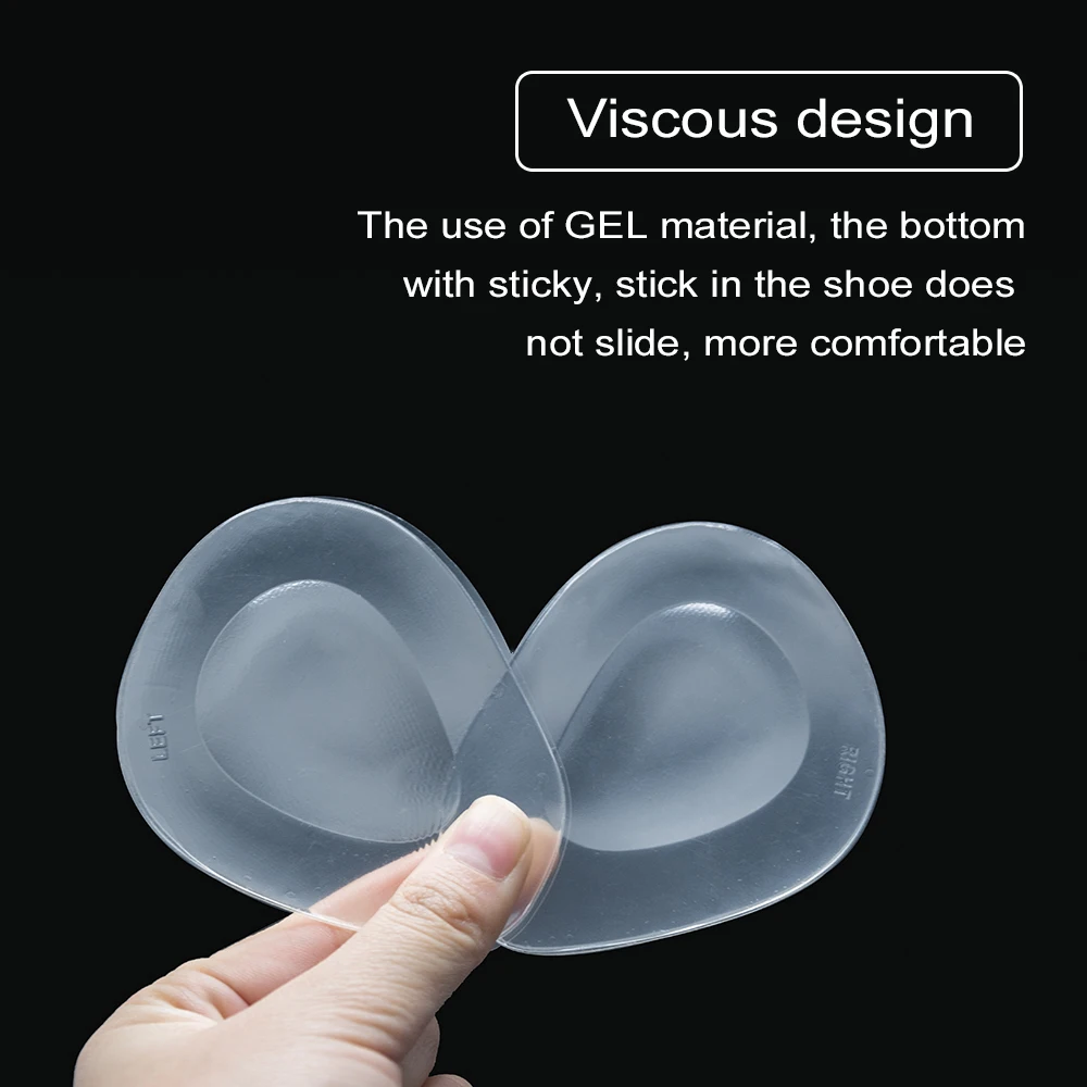 2 stücke Gel Vorfuß Pad Schuh Pad Einlagen Hohe Ferse Elastische Kissen Silikon Orthesen Arch Support Pads Nicht Slip Einsätze c1424