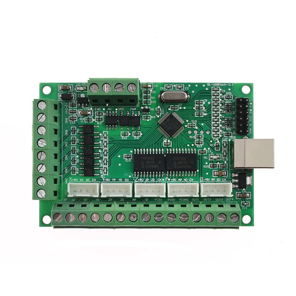 Driver Board USB MACH3 V2.1 100Khz Breakout Board CNC 5 Axis Interface Driver Motion Controller Compatible TB6600 DM542 DM860H