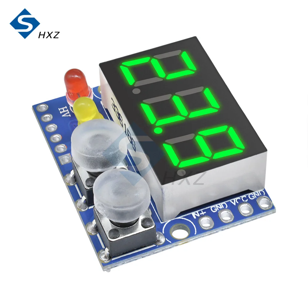 DC 0-99.9V Buzzer Alarm LED Digital Display Voltmeter Meter Voltage Lipo Voltage LED Indicator Tester For RC Car Battery Boat