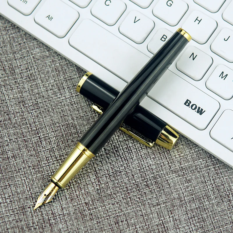 Metal Gift Pen Ink Pen Male and Female 5 PCS Business Office Student Calligraphy Fountain Pen Luxury Present