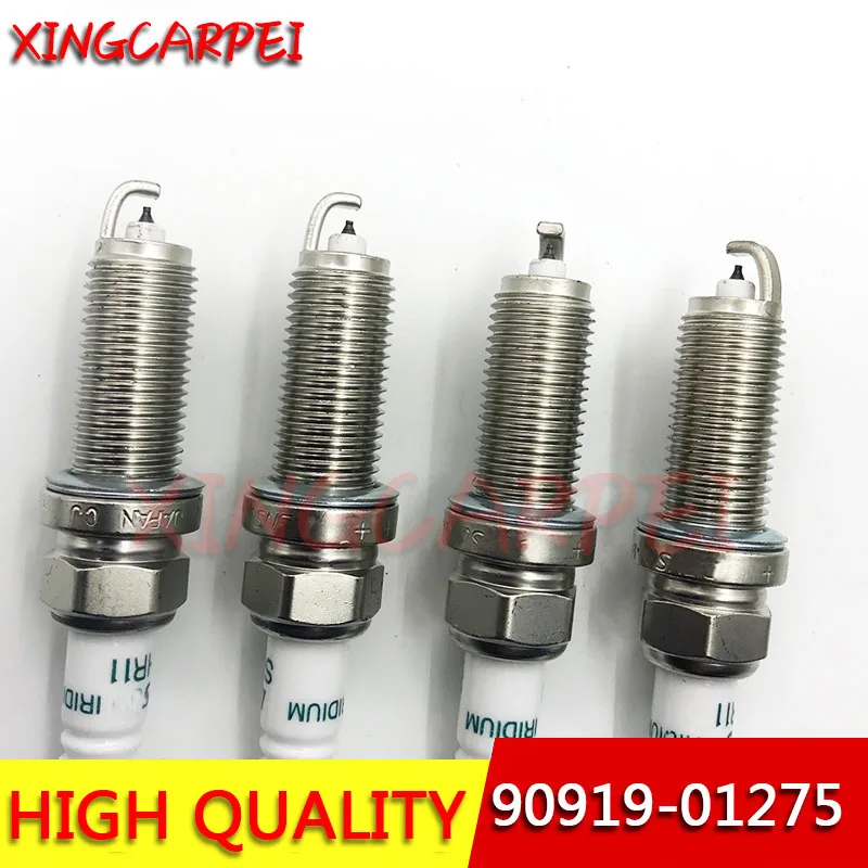 4pcs/lots SC16HR11 90919-01275 Iridium Spark Plug For Toyota Lexus Corolla Matrix Prius Yaris 267700-8300 SC16HR-11 9091901275