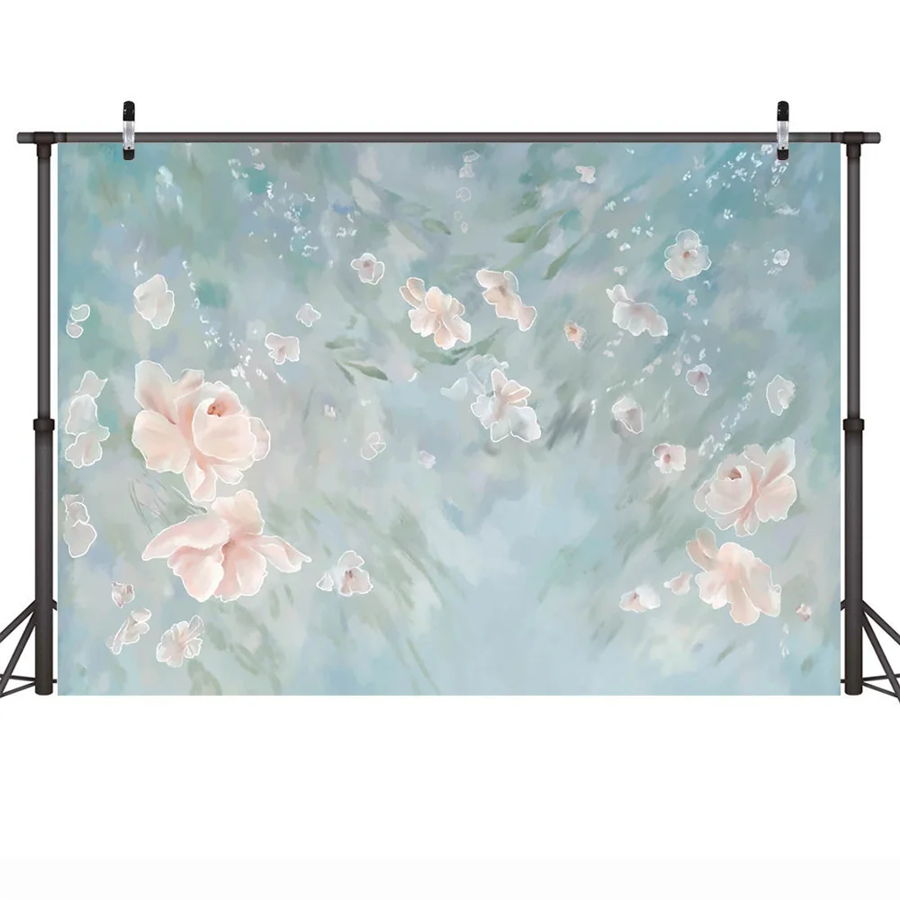 Fondo de fotografía con textura de flores abstractas, fondo de retrato de cumpleaños para bebés recién nacidos y niños, estudio de arte para mujeres embarazadas