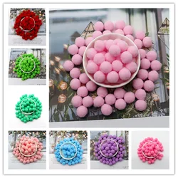 10g Soft Fluffy Pompom 8/10/15/20/25/30/mm High Elastic Plush Pompom Christmas Decoration Children's Toys Handmade Accessories