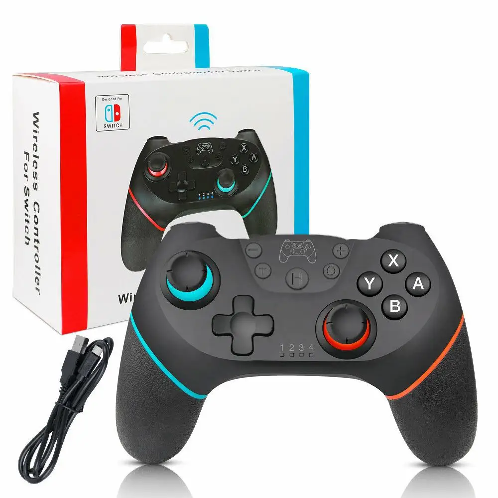 Mando inalámbrico con Bluetooth para Nintendo Switch, Joystick para consola Pro, con vibración de 6 ejes