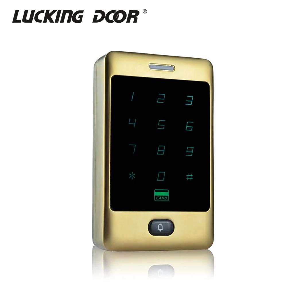 

Standalone Access Control System 125KHZ RFID Keypad Metal Touch Waterproof IP65 Door Lock Security System WG26 input/output