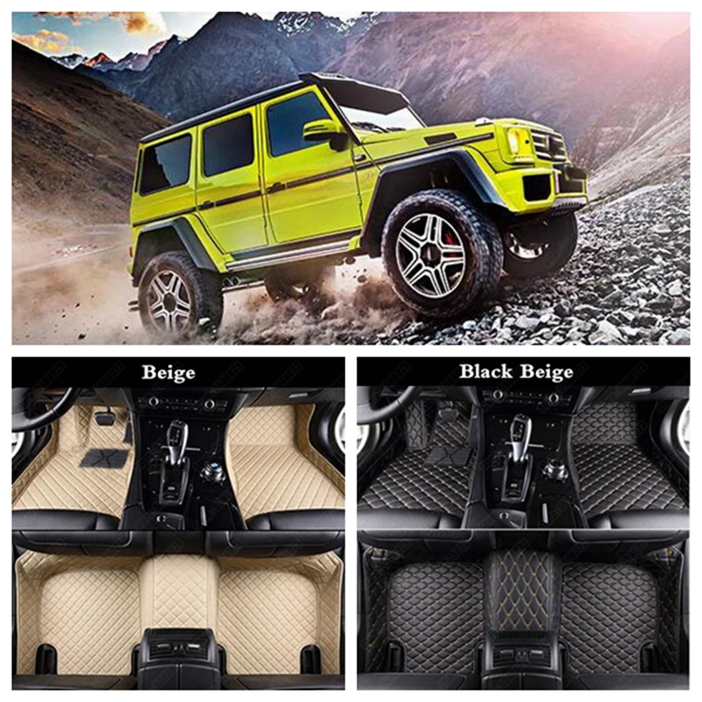 Custom Car Floor Mats for Mercedes Benz G500 G55 AMG G550 G63 CLS CLS63 AMG CLS350 CLS400 CLS450 CLS500 CLS550 Auto Carpet Cover