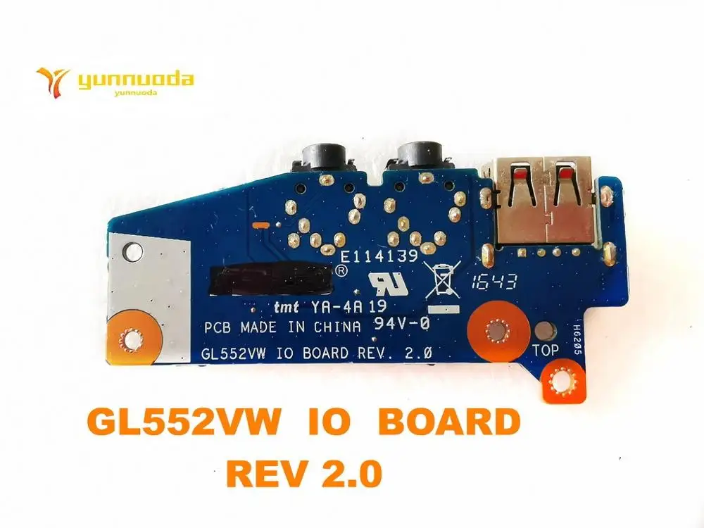 Original  For ASUS GL552VW  USB board Audio board GL552VW  IO  BOARD  REV 2.0  tested good free shipping