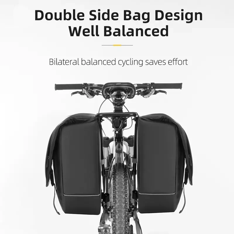 ROCKBROS 30L Bicycle Luggage Bag Bike Trunk Bag Back Seat Bag Travel Bags Motorcycle Bicycle Saddle Rear Rack Cycling Bags