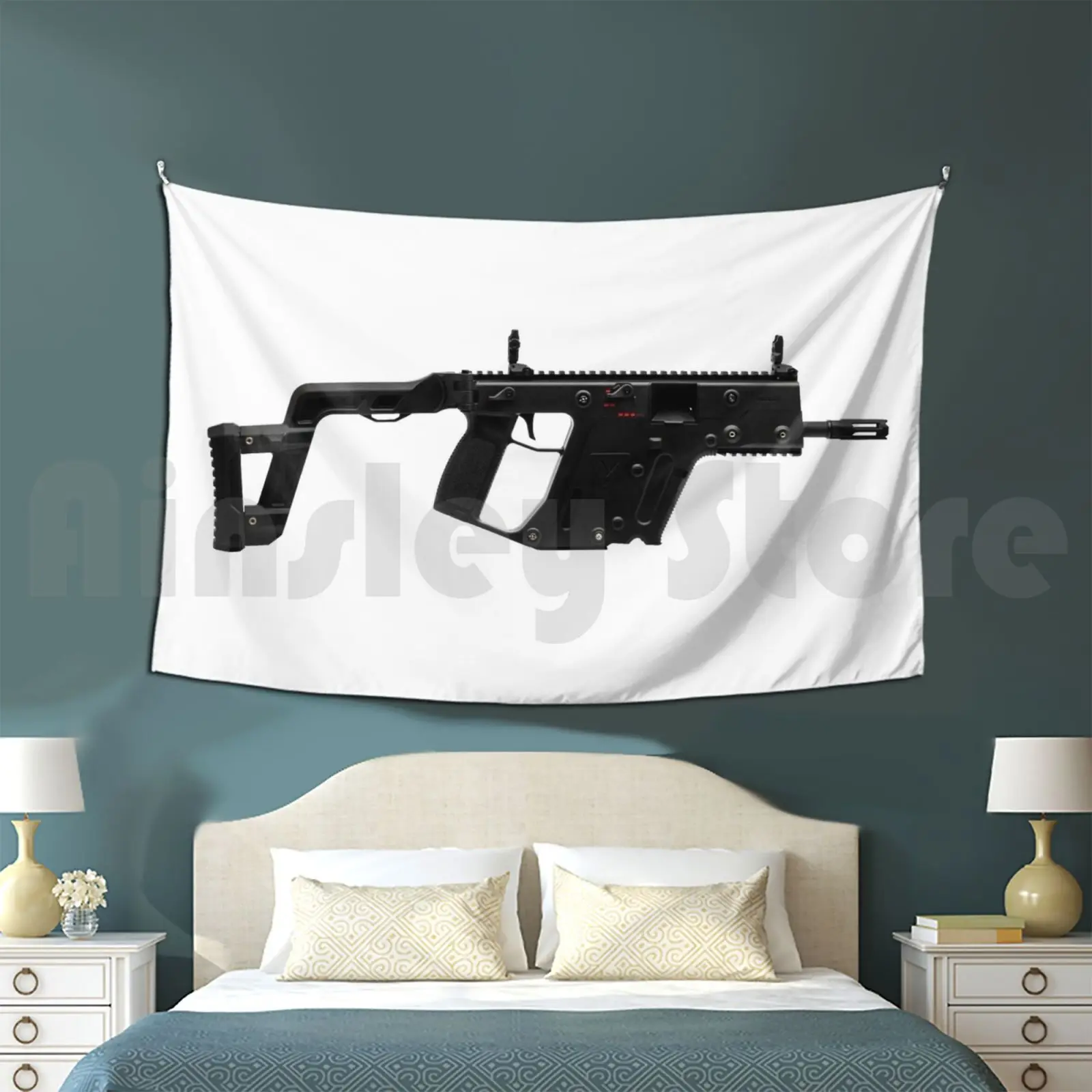 Kriss Vector Submachine Gun Customized Tapestry Kriss Vector Submachine Rifle Firearm Gun Weapon Kriss