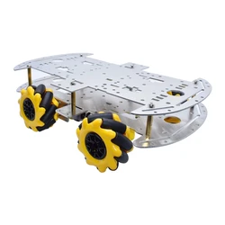 McNamum wheel aluminum car chassis DIY ultrasonic intelligent obstacle avoidance car 4WD four-wheel drive chassis