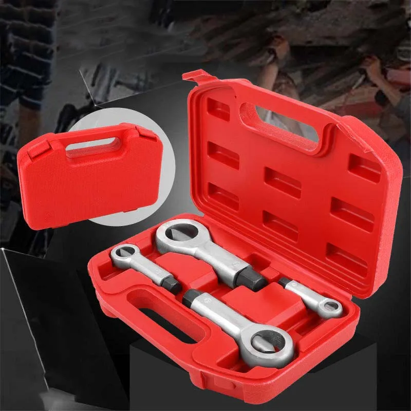 1 Set 9-27mm Break Damaged Nuts Splitter Cracker Remover Rust Nut Manual Remover Extractor Tools Hand Tool