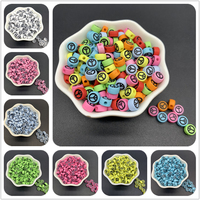 100pcs/Lot 7mm Oval Shape Acrylic Spaced Beads Peace Symbol Beads For Jewelry Making DIY Charms Bracelet Necklac