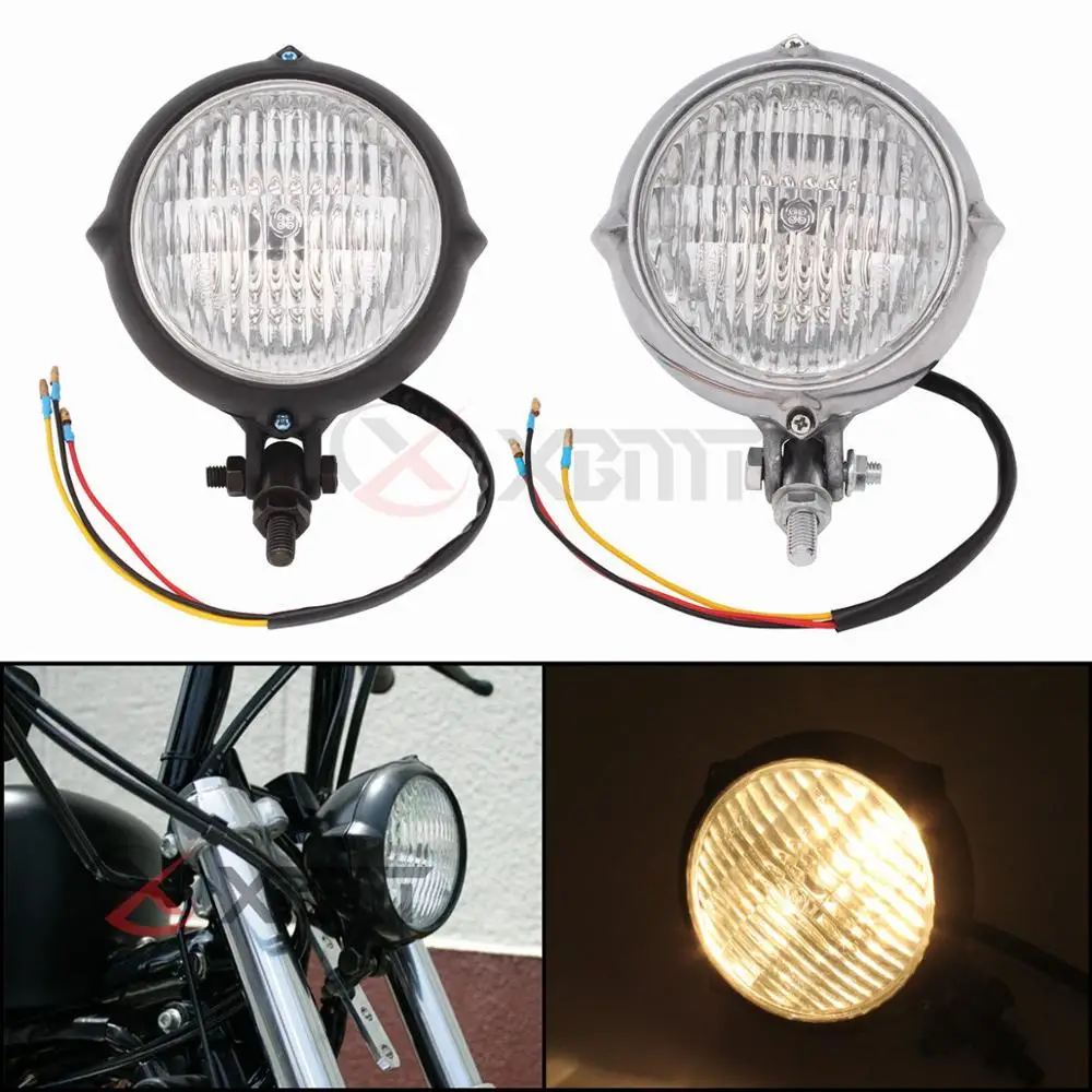 

Motorcycle Metal Sheel Headlight For Harley Honda Yamaha Suzuki Kawasaki Chopper Bobber Cafe Racer Touring Custom Bike