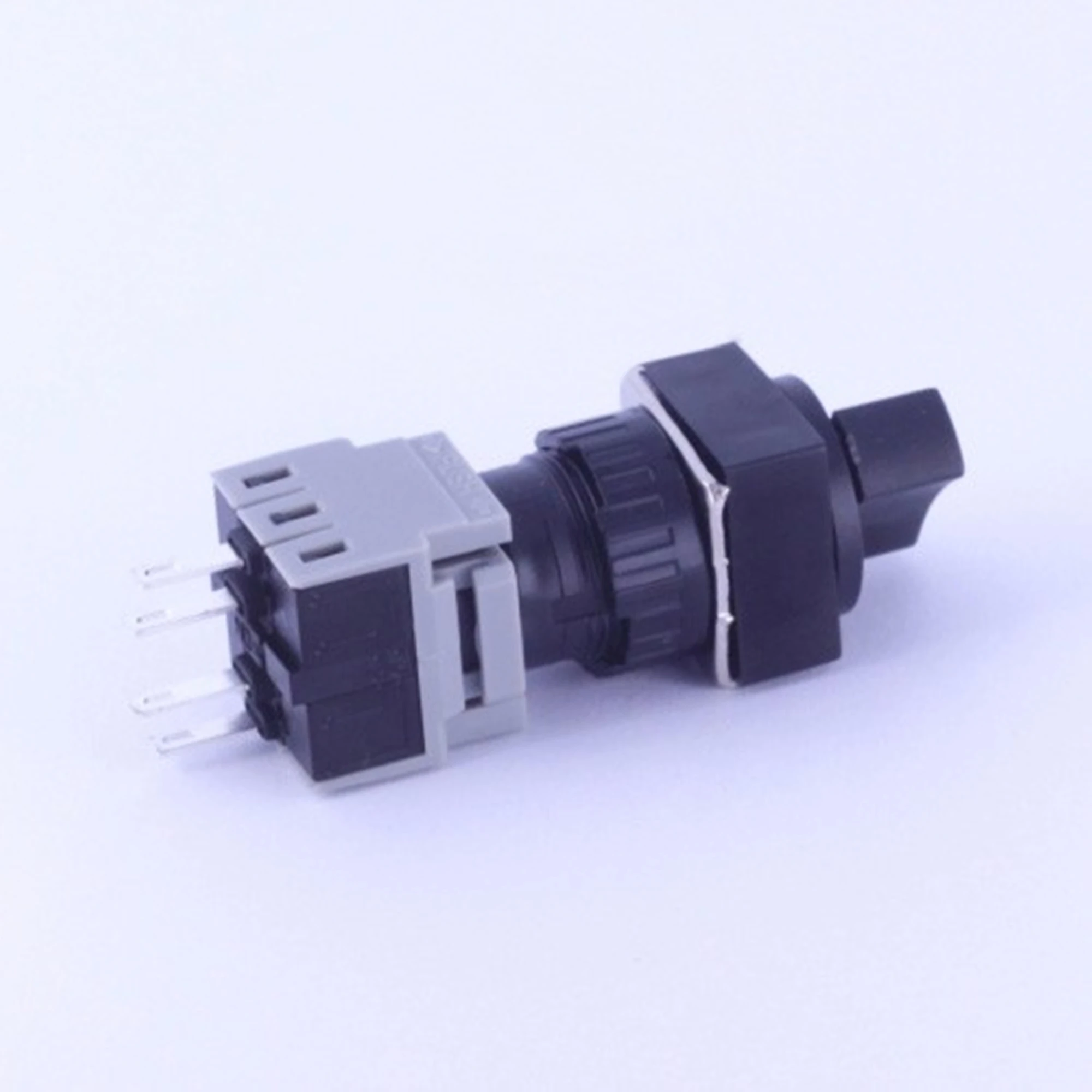 

ELEWIND 16 мм пластиковый квадратный или прямоугольный тип 1NO1NC 4-контактный разъем Селекторный переключатель 2 положения для поддержания (PB163F-11X/21)