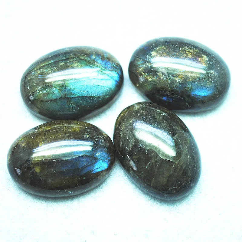 5PCS Nature Labradorite Stone Cabochons Good Quality AAA OVAL Shape 10x14MM 12X16M Findings Beads Cabs No Hole Good Sells