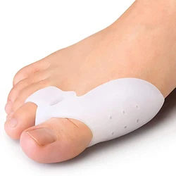 2Pcs Bunion Pad Grote Teen Separator Protector Duim Valgus Correctie Opluchting Voeten Pijn Voet Bone Richter Voetverzorging Teen spacer