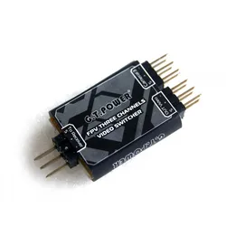 GT Power FPV Three Channels Video Switcher  FV3IN1 Switch between 3 different camera inputs through receiver Aux channel