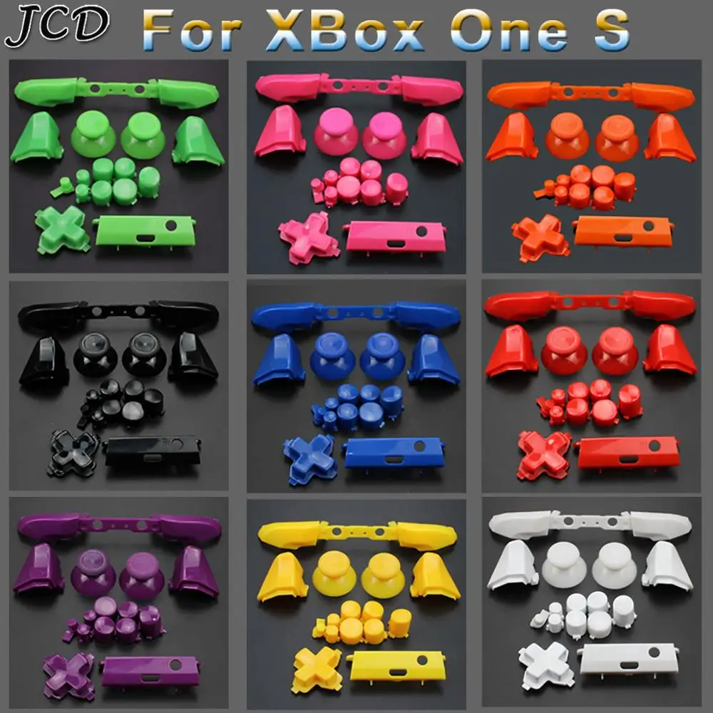 JCD Plastic&Chrome Plating Full Button Set Dpad RT LT RB LB ABXY Guide ON OFF Buttons For Xbox One S Controller Gamepad Repair - Image 2