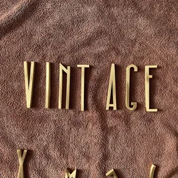 5mm Brass Letters DIY Name Wall Decorative Letters Workshop Business Shop Name Accessory Room Doorplate