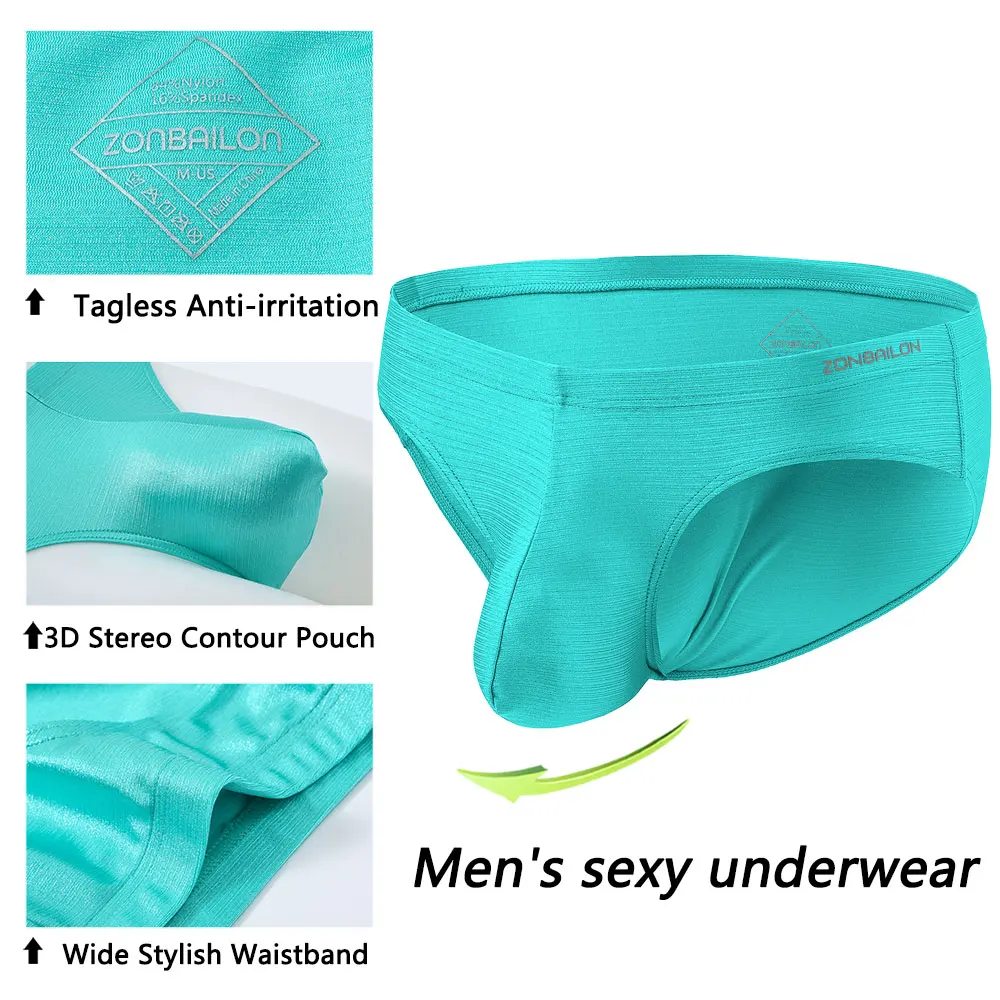 10 Color Optional Fashion Men\'s Sexy Underwear 84% Nylon High Quality Male Bikini Comfortable Antibacterial Breathable